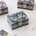 Najeonchilgi Hanji Flower Pine & Crane 2-Tier Mother of Pearl Jewelry Box, 21 cm