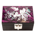 Hanji Straight Turtle 1-Tier Jewelry Box Large (Red/Blue/Purple)