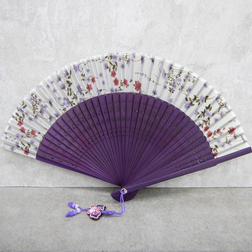 Mini Silk & Ramie Hand Fan - FN0006