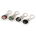 Najeon Round Keyring (Dancheong Rose Twin Cranes)