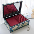 Peony 2-Tier Najeonchilgi Mother of Pearl Jewelry & Document Box, 34 cm