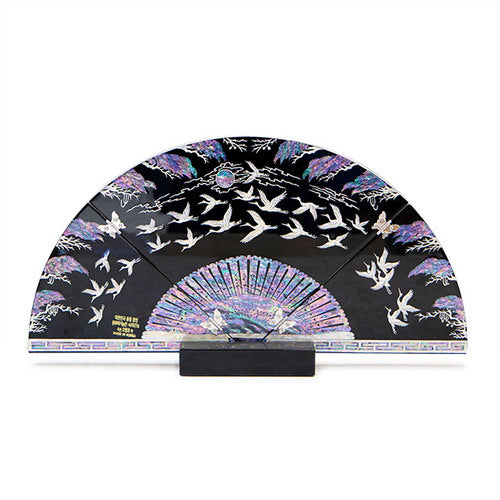 Large Najeon Chilgi Mother of Pearl Folding Screen by 오명호 - DE0011