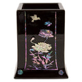 Najeon Chilgi Mother of Pearl Pen & Pencil Holder — Peony - OF0044