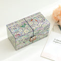 Najeonchilgi Painted Butterfly Double-Lidded Mother of Pearl Jewelry Box (Large)