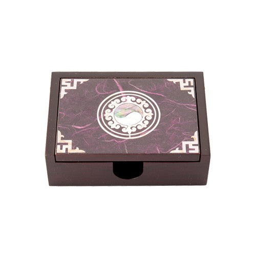 Najeon Chilgi Mother of Pearl Business Card Holder (Green) - OF0020