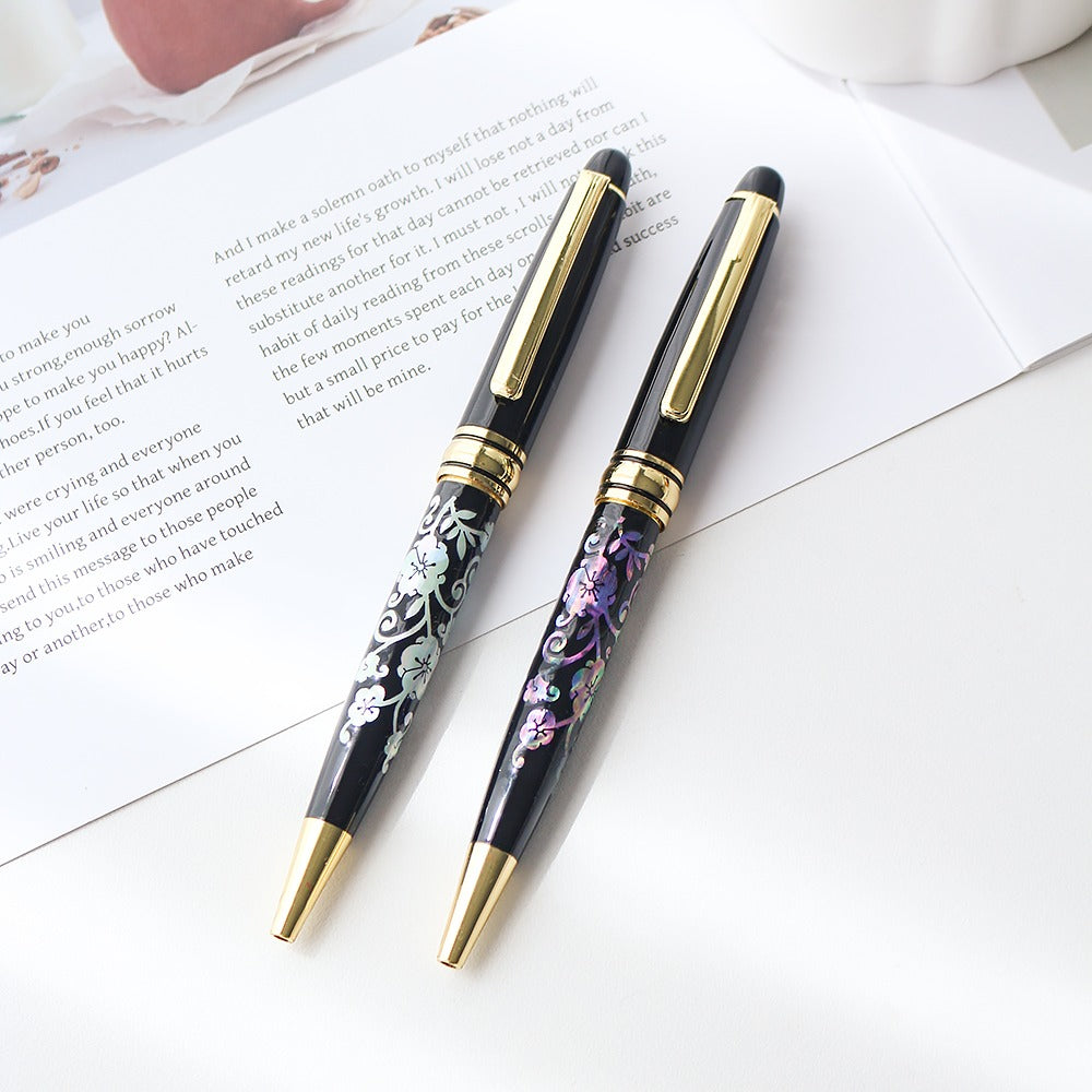 Premium Mother of Pearl Pen Plum Blossom