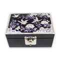 Joseon Mother of Pearl Straight Turtle Jewelry Box (1-Tier, Oh Myung-ho) - Crane & Pine, Peony Motif