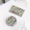 2-Piece Set: Najeonchilgi Aurora Business Card Case Aurora One-Touch Hand Mirror M