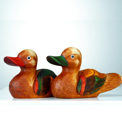 Small Wooden Mandarin Duck - DE0133