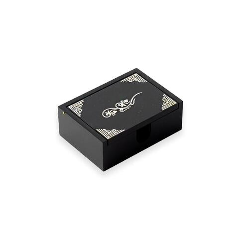 Najeon Chilgi Mother of Pearl Business Card Holder — Double Cranes - OF0016