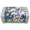 Peony Flower Tree 2-Tier Rounded Left Jewelry Box- by Park In-ho