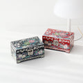 Premium Butterfly Flower Mini Mother of Pearl Jewelry Box Ring Box, 15 cm (Master Artisan Kim Young-man)