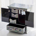 Najeonchilgi Lacquerware Crane & Pine Ten Symbols of Longevity Double Door Drawer Mother of Pearl Jewelry Box Large