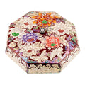 Peony Octagonal Knob Candy Bowl (Red) - by Park In-ho