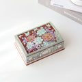 Najeonchilgi Peony & Butterfly Auto-Open Mother of Pearl Business Card Case (Red)