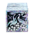 Crane & Pine OctagonalBorder Double Lidded Jewelry Box (Black, Oh Myung-ho)