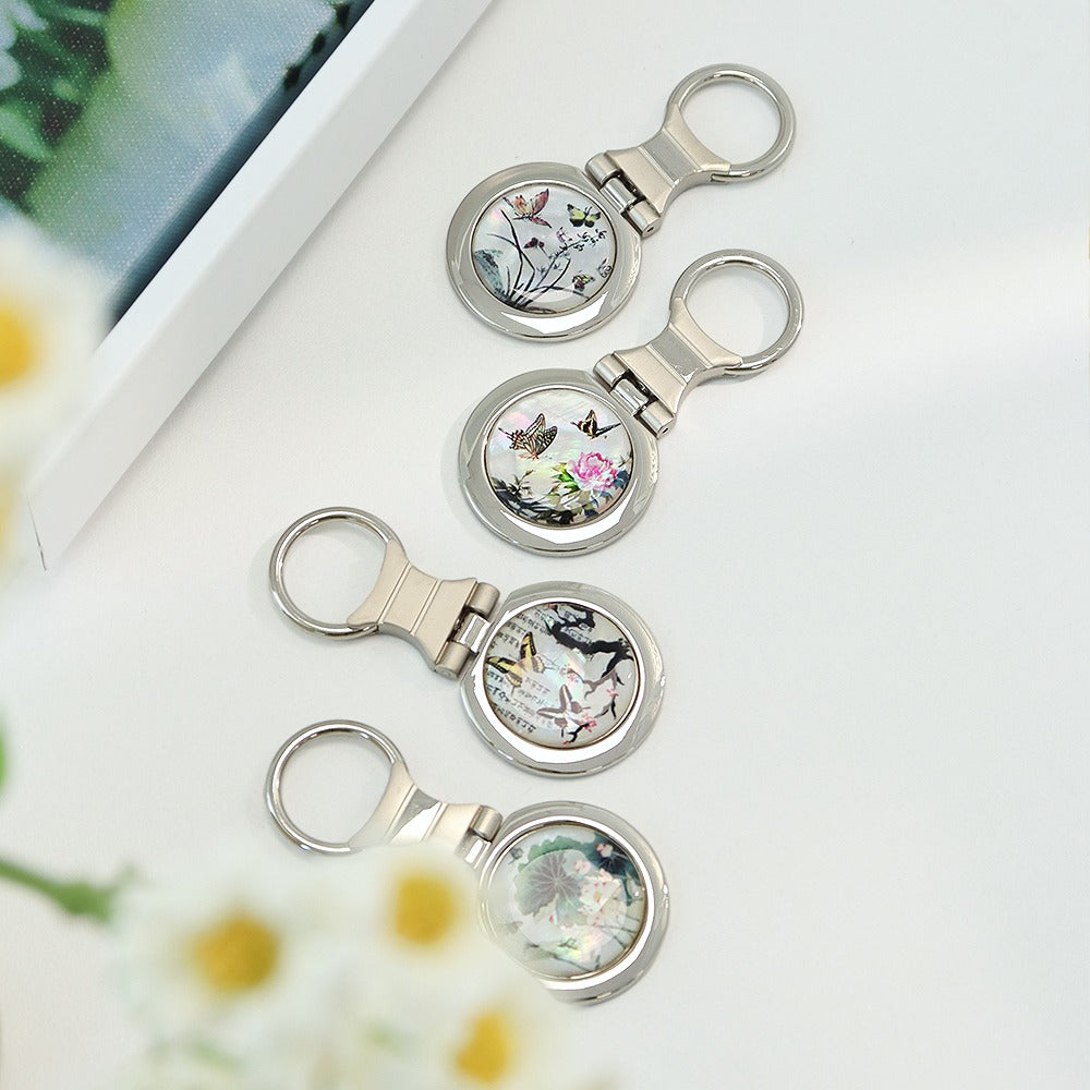 Najeonchilgi Mother of Pearl Keyring Keyring (Round)N