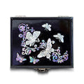 Butterfly Glossy Turtle Najeonchilgi Lacquerware Natural Mother of Pearl Jewelry Box