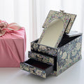 Najeonchilgi Lacquerware Mother of Pearl Vanity Jewelry Box Peony Motif Kim Gil-su