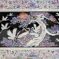 Najeon Chilgi Mother of Pearl Folding Screen — Pine & Crane by Jang Tae-bok - DE0001
