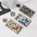 2-Piece Set: Business Card Case Golf Ball Marker K(Butterfly)
