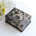 Najeonchilgi Pine & Crane Mother of Pearl Jewelry Box Black, 18 cm
