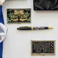Large Najeon Chilgi Mother of Pearl Business Card Case — Dragon - OF0082