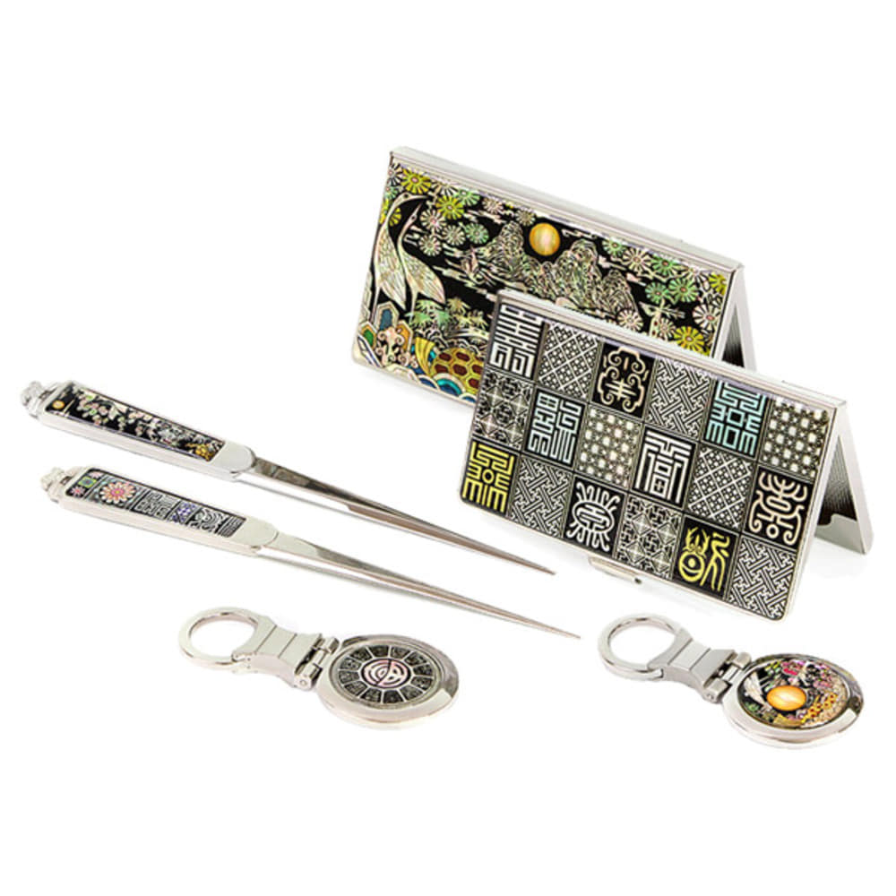 3-Piece Set: Letter Opener Keyring Business Card Case (NC)