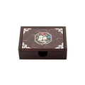 Najeon Chilgi Mother of Pearl Business Card Holder — Plum Blossom (Green) - OF0018
