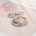 2-Piece Set: Najeon Hand Mirror Keyring Set (Jogakbo Patchwork)