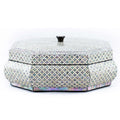 New Seven Treasures Motif (Diamond) Pattern 4-fold Knob Straight Octagonal Multi-Purpose Box - by Park In-ho