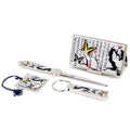 4-Piece Set: Najeon Business Card Case Letter Opener Keyring Bookmark N 31 Plum & Butterfly