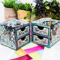 Crane & Pine Cloud Pattern Border Mother of Pearl Jewelry Box - Oh Myung-ho -