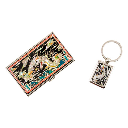 Najeon Chilgi Mother of Pearl Business Card Case Set — Dragon - OF0166