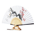 Hanji Traditional Fan — Plum Blossom - FN0075