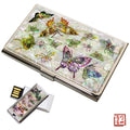 Najeon Chilgi Mother of Pearl Business Card Case Set — Butterfly - OF0170