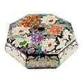 Peony Octagonal Knob Candy Bowl (Black) - by Park In-ho