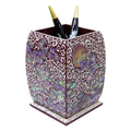 Najeon Chilgi Mother of Pearl Pen & Pencil Holder — Pine & Crane - OF0038
