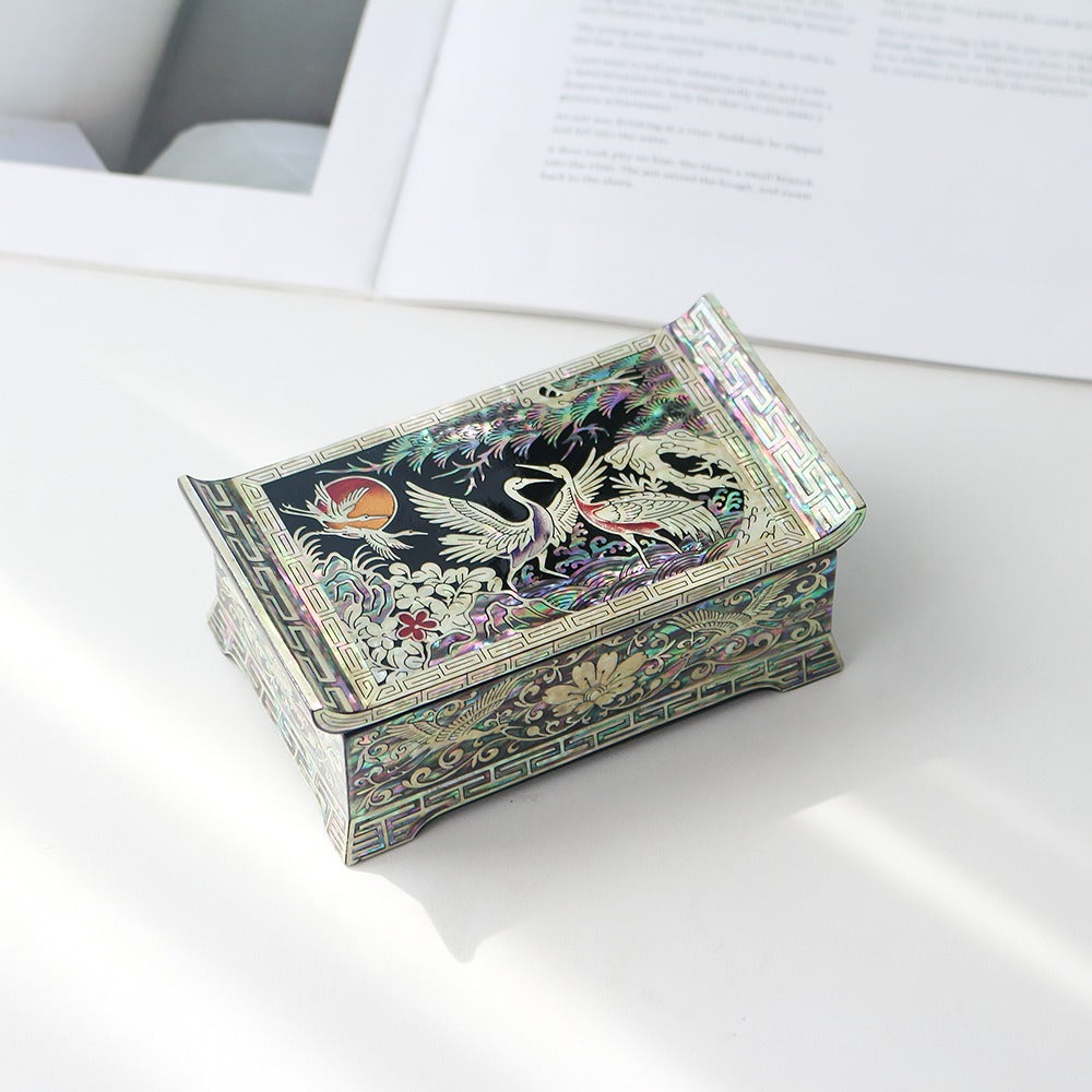 Premium Najeon Pine & Crane Seonbi Scholar Box