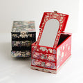 Najeonchilgi Painted Peony of Wealth Mother of Pearl Vanity Mirror Jewelry Box