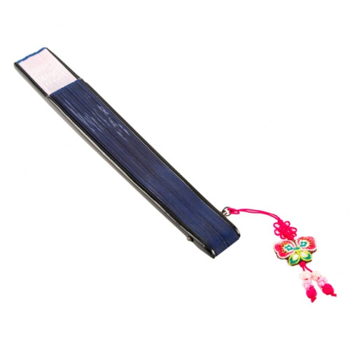 Silk & Ramie Hand Fan — Butterfly (Purple) - FN0065