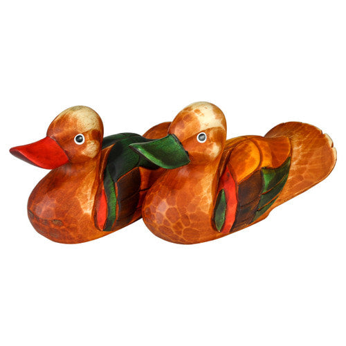 Large Wooden Mandarin Duck - DE0132