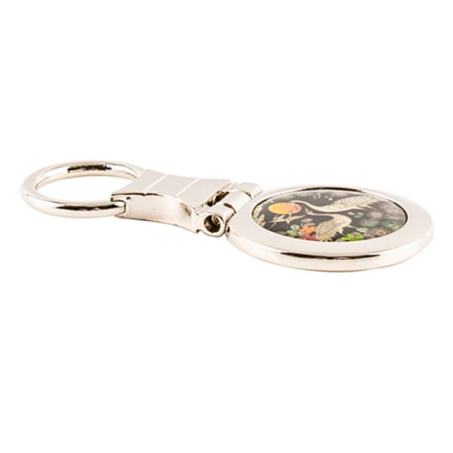 Keyring, Magnet & Hair Tie — Pine & Crane - LV0227