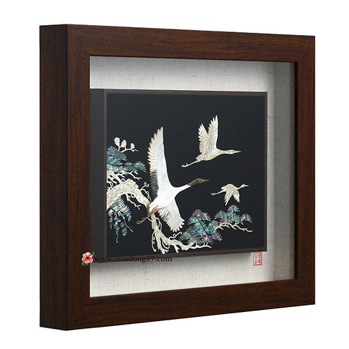Large Najeon Chilgi Mother of Pearl Picture Frame — Pine & Crane - DE0083