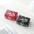 Najeonchilgi Rounded Mother of Pearl Jewelry Box Pine & Crane, 14 cm