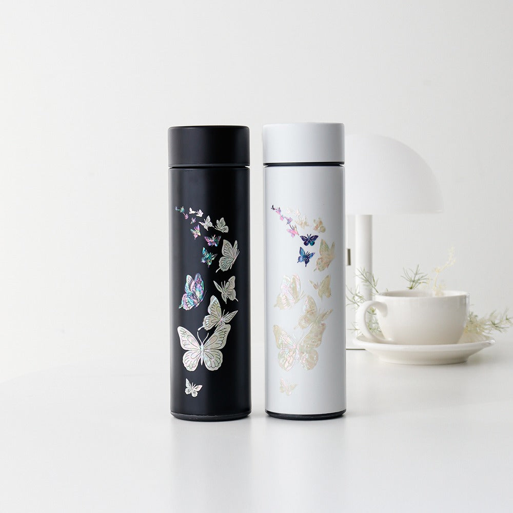 Najeonchilgi Butterfly Garden Stainless Steel Mother of Pearl Tumbler 500ml