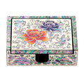 Najeon Chilgi Mother of Pearl Business Card Holder — Peony by 오명호 - OF0015