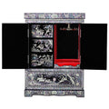Najeonchilgi Lacquerware Crane & Pine Ten Symbols of Longevity Double Door Drawer Mother of Pearl Jewelry Box Extra Large