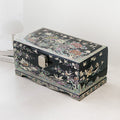 Masterpiece Najeon Bridal Painted Peony of Wealth Bongchae Wedding Box (Black)