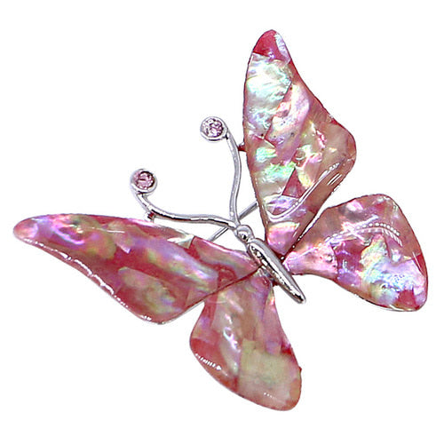 Tie Pin, Cufflinks & Brooch — Butterfly (Pink) - LV0146